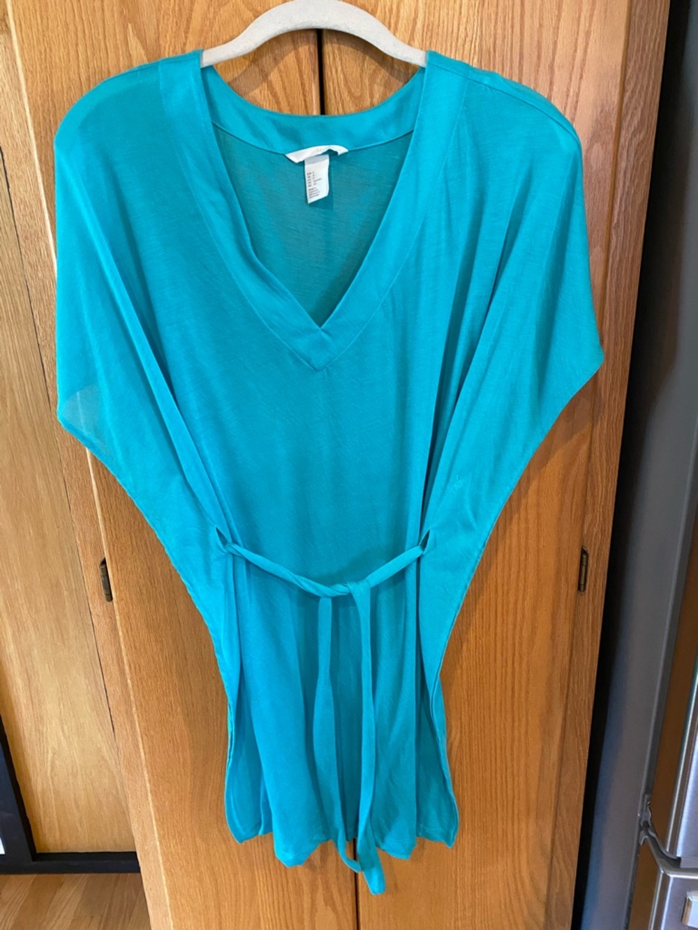 H&M Bright Aqua Scoop Neck Top